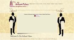 Desktop Screenshot of hotelarihantpalace.com